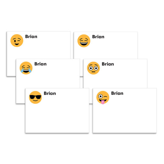 Multiple Emoji Faces 4x3 Post-it® Notes